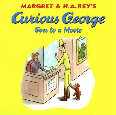 Curious George goes to a movie / illustrated in the style of H.A. Rey by Vipah Interactive.